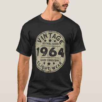 Vintage Established 1964 58Th Birthday Party Retro T-Shirt