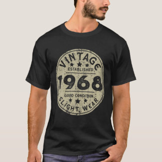 Vintage Established 1968 54Th Birthday Party Retro T-Shirt