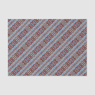 Vintage Estonian blue and brown floral folk art Tissue Paper