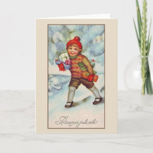 Vintage Estonian Greeting Card