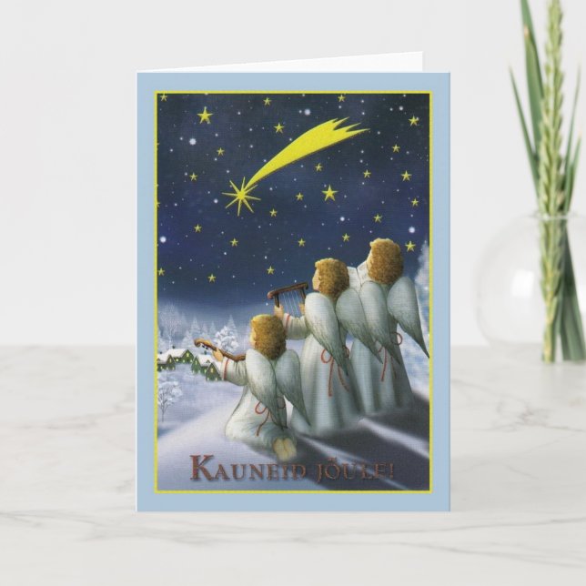 Vintage Estonian Kauneid Jõule Christmas Card (Front)