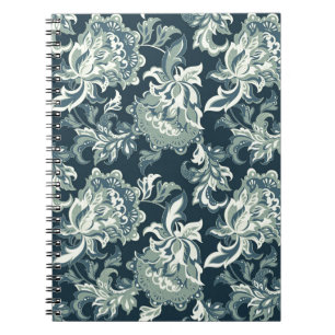 Vintage ethnic floral seamless pattern. folkloric  notebook