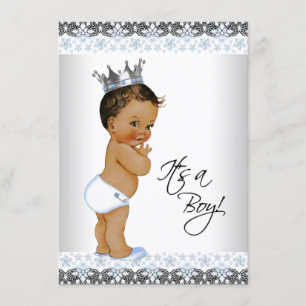 Vintage Ethnic Prince Baby Boy Shower Invitation