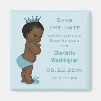 Vintage Ethnic Prince Baby Shower Save the Date