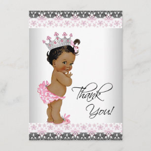 Vintage Ethnic Princess Baby Shower Thank You