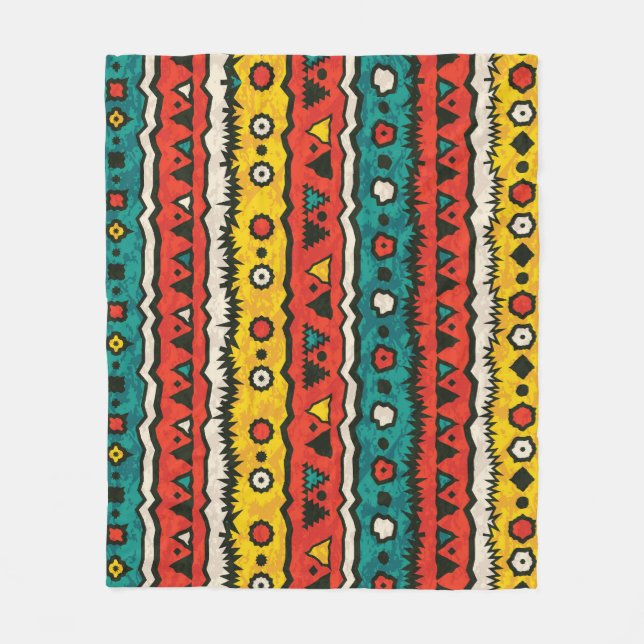 Vintage ethnic: seamless traditional design. fleece blanket (Front)