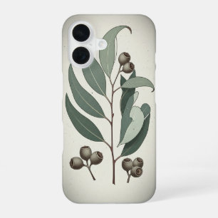 Vintage Eucalyptus Leaves iPhone 16 Case