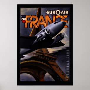 Vintage Euroair-France Posters