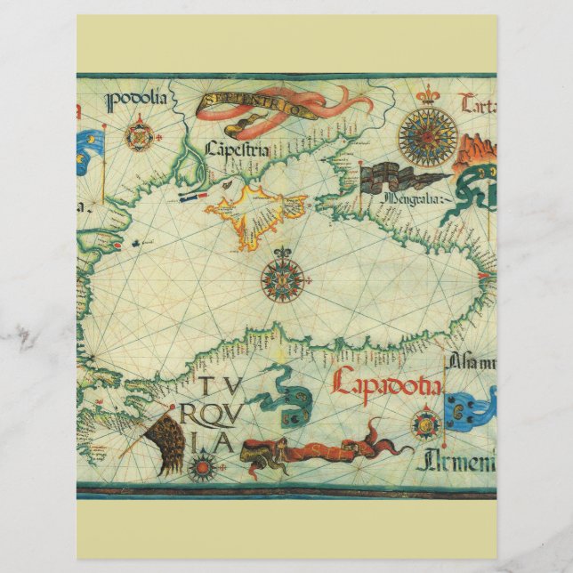 Vintage Europe old map cartography geographical  (Front)