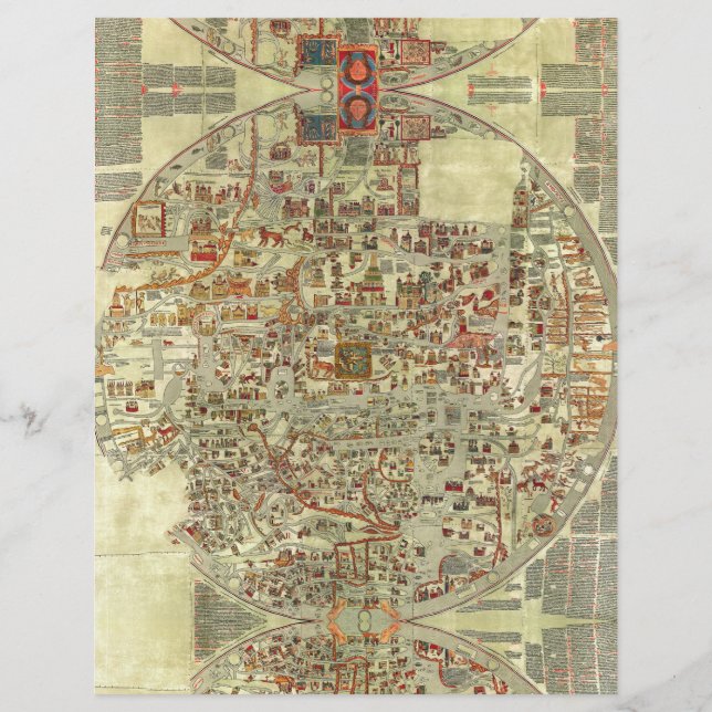 Vintage Europe old map cartography geographical  (Front)