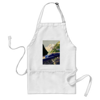 Vintage Europe Rail Travel Standard Apron