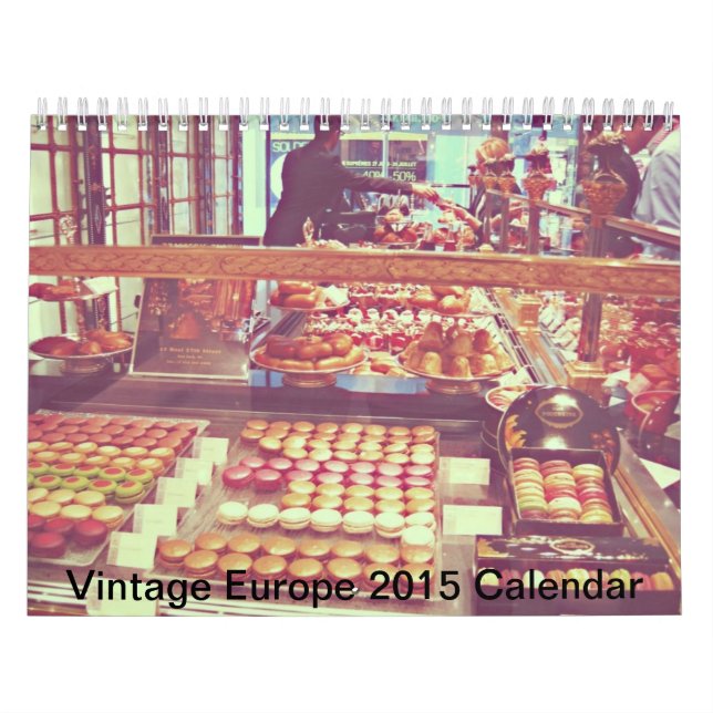 Vintage Europe scenery architecture Calendar 2015 (Cover)