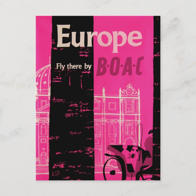 Vintage Europe Travel Postcard (Front)