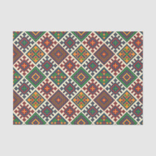 Vintage European Embroidery Abstract Pattern   Tissue Paper