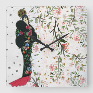 Vintage European Rectangle Wall Clock