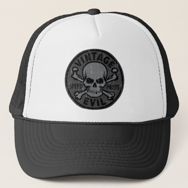 Vintage Evil 0072 Trucker Hat (Front)