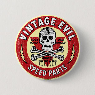 Vintage Evil nose art 001 6 Cm Round Badge