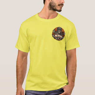 Vintage Evil Pumpkin Halloween Front & Back T-Shir T-Shirt