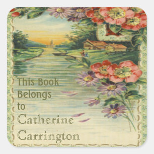 Vintage Ex Libris Bookplate Stickers