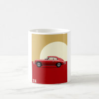 VINTAGE EXCELLENCE - 356 CAR POSTER red