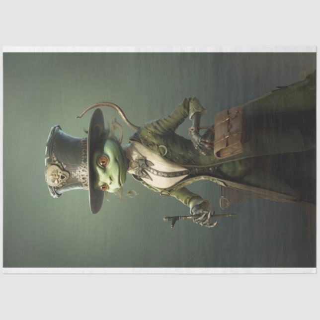 Vintage Exotic Cricket Decoupage  Tissue Paper (Front)