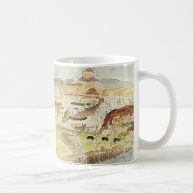 Vintage Expressionism, Almeria by Walter Gramatte Coffee Mug (Right)