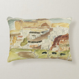 Vintage Expressionism, Almeria by Walter Gramatte Decorative Cushion