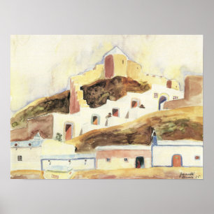 Vintage Expressionism, Almeria by Walter Gramatte Poster