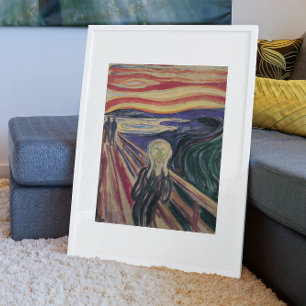 Vintage Expressionism, The Scream by Edvard Munch Poster