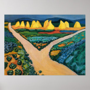 Vintage Expressionism, Vegetable Fields by Macke Poster