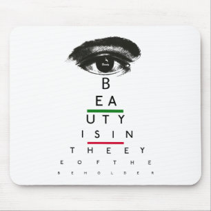Vintage Eye Chart Gifts Mouse Mat