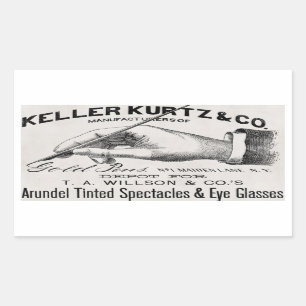 Vintage Eye Glasses Sticker