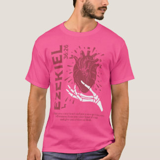 Vintage Ezekiel 3626 Heart of Flesh Bible Verse Ch T-Shirt