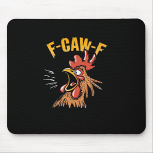 Vintage F-Caw-F Chicken F-Caw-F Funny Chicken Roos Mouse Mat