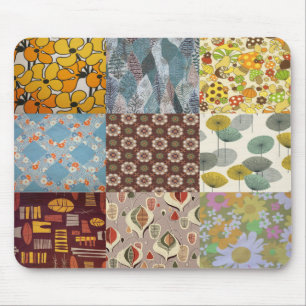 vintage fabric mouse mat