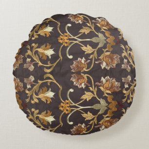 Vintage fabric with the embroidered flowers, backg round cushion