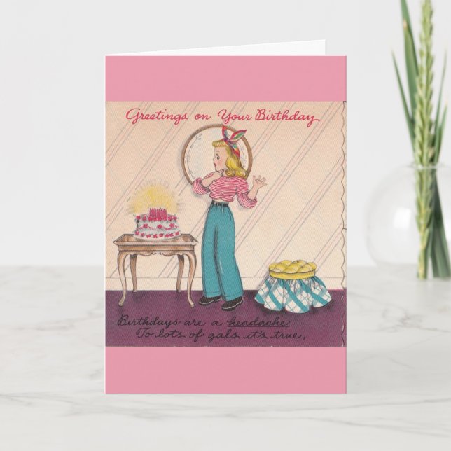 Vintage - Fabulous Birthday Greetings, Card (Front)