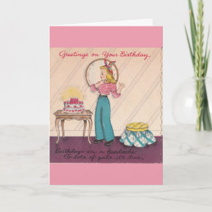 Vintage - Fabulous Birthday Greetings, Card