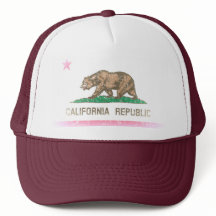 Vintage Fade California Republic Flag