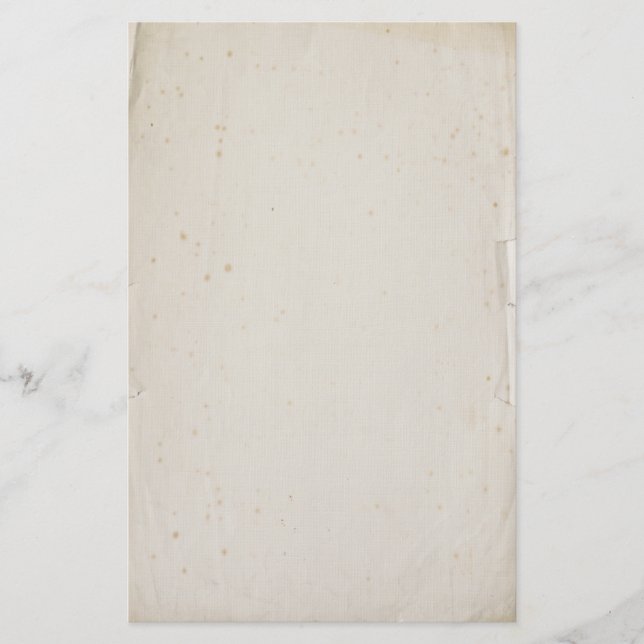 Vintage Faded Old Book End Paper  Stationery (Front)