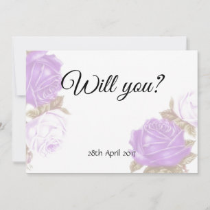 Vintage Faded Roses Will you be my Bridesmaid card