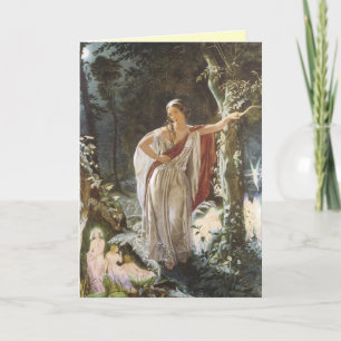 Vintage Faerie Greeting Card