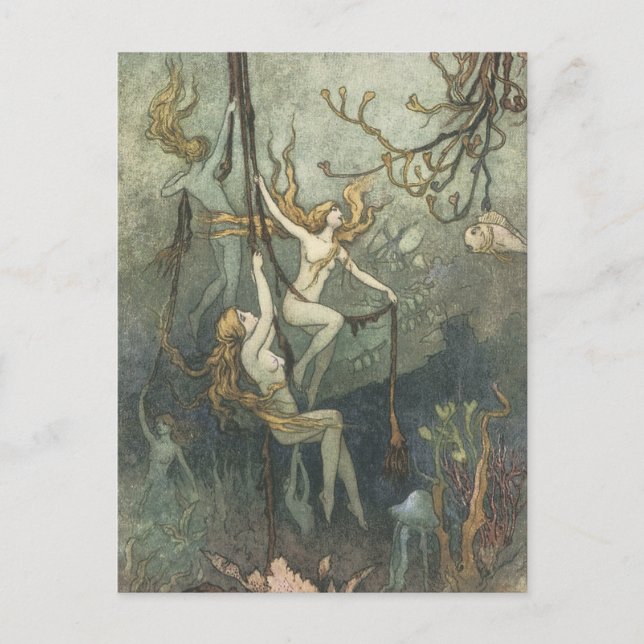 Vintage Faerie Postcard (Front)