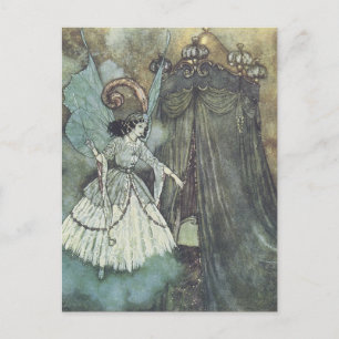 Vintage Faerie Postcard