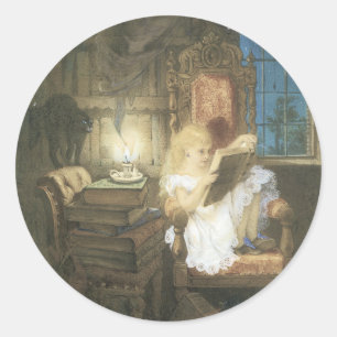 Vintage Faerie Story Book Sticker