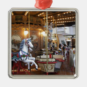 Vintage Fairground Carousel Metal Tree Decoration