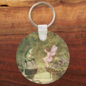 Vintage Fairies and Frogs Key Ring (Front)