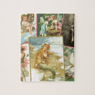 Vintage Fairies and Mermaids Jigsaw Puzzle