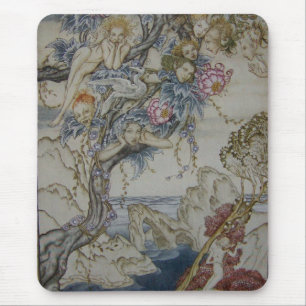 Vintage - Fairies in The Tempest, Mouse Mat