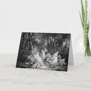 Vintage Fairies In The Woods Fairycore Card